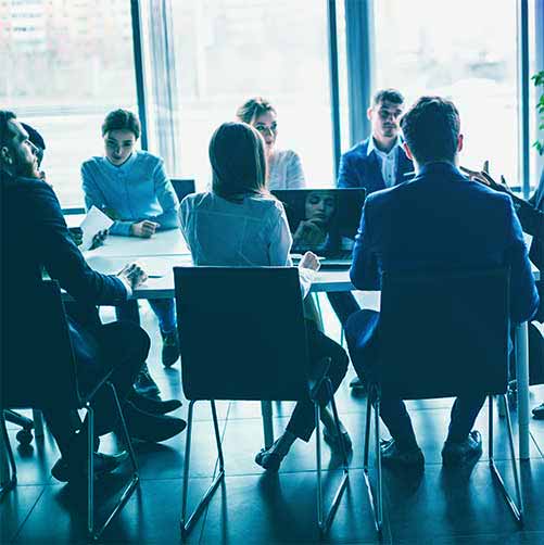People in meeting